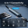 Vention Hub USB 3.0 1x USB-C 3x USB-A 1x USB-C Power Delivery TGXHB - Gris